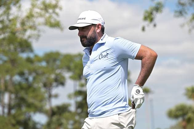 PALM BEACH GARDENS, FL - FEBRUARY 28: Stephen Jaeger (GER) plays in the Pro-AM golf tournament at the Cognizant Classic at PGA, Golf Herren National on February 28, 2024, in Palm Beach Gardens, Florida. (Photo by Michele Eve Sandberg Icon Sportswire) GOLF: FEB 28 PGA Cognizant Classic in The Palm Beaches EDITORIAL USE ONLY Icon24022820011