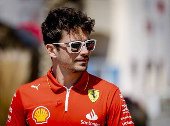 BAHRAIN - Charles Leclerc (Ferrari) prior to the first free practice at the Bahrain International Circuit in the Sakhir desert area prior to the Bahrain Grand Prix. ANP REMKO DE WAAL Practice 2024 2025 xVIxANPxSportx xxANPxIVx 492422962 originalFilename: 492422962.jpg