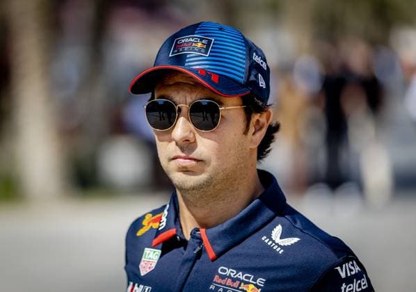 BAHRAIN - Sergio Perez (Red Bull Racing) prior to the first free practice at the Bahrain International Circuit in the Sakhir desert area ahead of the Bahrain Grand Prix. ANP REMKO DE WAAL Practice 2024 2025 xVIxANPxSportx xxANPxIVx 492430386 originalFilename: 492430386.jpg