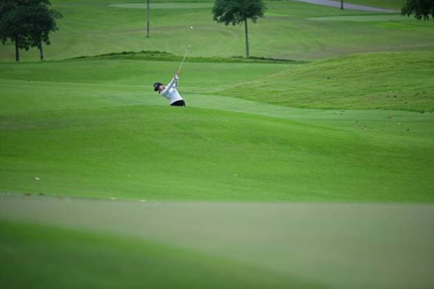 (240301) -- SINGAPORE, March 1, 2024 -- Patty Tavatanakit of Thailand competes during the second day of the HSBC Women s World Championship, WM, Weltmeisterschaft held in Singapore s Sentosa Golf Club on March 1, 2024. (Photo by Then Chih Wey Xinhua) (SP)SINGAPORE-GOLF-WOMEN S WORLD CHAMPIONSHIP XinxJiapo 