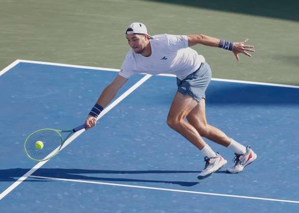 Tallon Griekspoor, Jan-Lennard Struff, Herren Doppel, Dubai Duty Free Tennis Championships, Dubai, U.A.E. Tennis - Dubai Tennis Championships 2024 - ATP, Tennis Herren - Dubai Duty Free Tennis Stadium - Dubai - - United Arab Emirates - 1 March 2024. Copyright: xJuergenxHasenkopfx