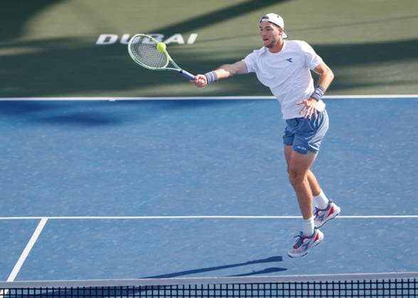 Tallon Griekspoor, Jan-Lennard Struff, Herren Doppel, Dubai Duty Free Tennis Championships, Dubai, U.A.E. Tennis - Dubai Tennis Championships 2024 - ATP, Tennis Herren - Dubai Duty Free Tennis Stadium - Dubai - - United Arab Emirates - 1 March 2024. Copyright: xJuergenxHasenkopfx