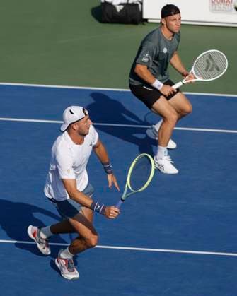 Tallon Griekspoor, Jan-Lennard Struff, Herren Doppel, Dubai Duty Free Tennis Championships, Dubai, U.A.E. Tennis - Dubai Tennis Championships 2024 - ATP, Tennis Herren - Dubai Duty Free Tennis Stadium - Dubai - - United Arab Emirates - 1 March 2024. Copyright: xJuergenxHasenkopfx