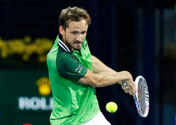 Daniil Medvedev, Dubai Duty Free Tennis Championships, Dubai, U.A.E. Tennis - Dubai Tennis Championships 2024 - ATP, Tennis Herren - Dubai Duty Free Tennis Stadium - Dubai - - United Arab Emirates - 1 March 2024. Copyright: xJuergenxHasenkopfx