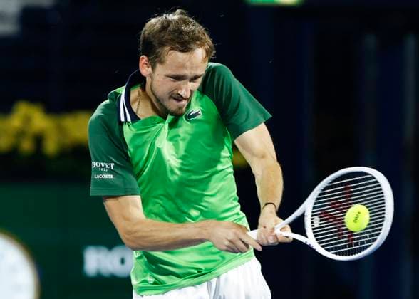 Daniil Medvedev, Dubai Duty Free Tennis Championships, Dubai, U.A.E. Tennis - Dubai Tennis Championships 2024 - ATP, Tennis Herren - Dubai Duty Free Tennis Stadium - Dubai - - United Arab Emirates - 1 March 2024. Copyright: xJuergenxHasenkopfx