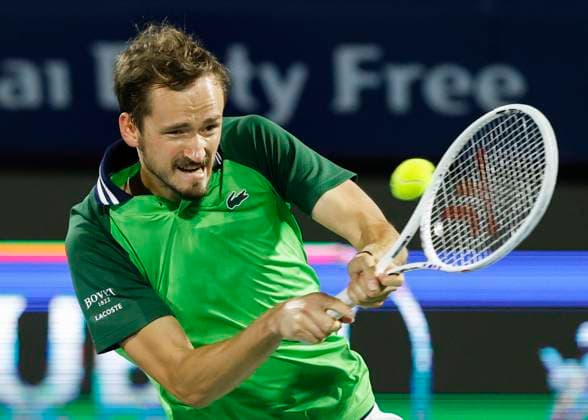 Daniil Medvedev, Dubai Duty Free Tennis Championships, Dubai, U.A.E. Tennis - Dubai Tennis Championships 2024 - ATP, Tennis Herren - Dubai Duty Free Tennis Stadium - Dubai - - United Arab Emirates - 1 March 2024. Copyright: xJuergenxHasenkopfx