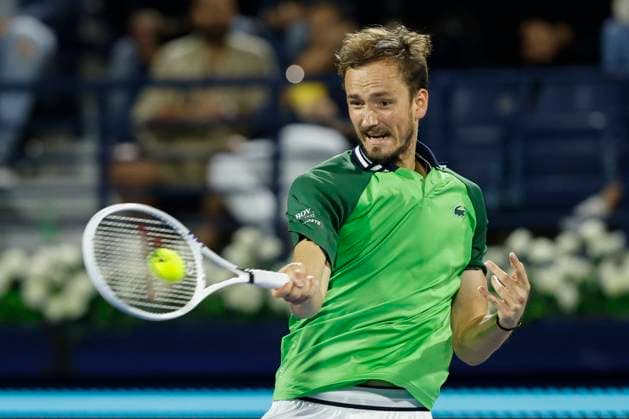 Daniil Medvedev, Dubai Duty Free Tennis Championships, Dubai, U.A.E. Tennis - Dubai Tennis Championships 2024 - ATP, Tennis Herren - Dubai Duty Free Tennis Stadium - Dubai - - United Arab Emirates - 1 March 2024. Copyright: xJuergenxHasenkopfx