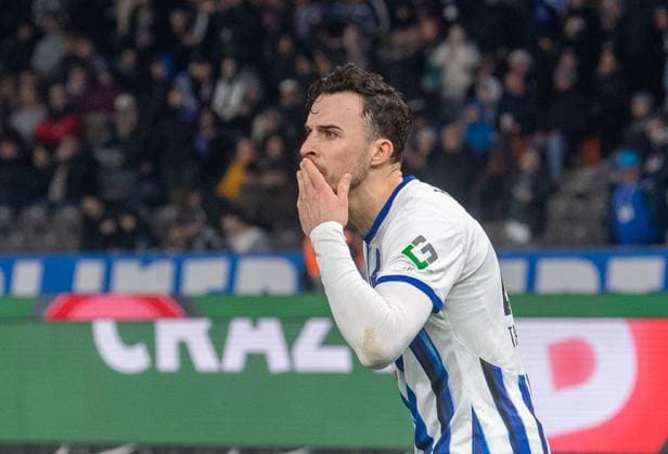 Fussball, Herren, Saison 2023 2024, 2. Bundesliga (24. Spieltag), Hertha BSC - Holstein Kiel, Haris Tabakovic (Hertha BSC), Jubel nach Tor zum 2:0, 01.03. 2024,
