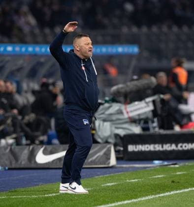 Fussball, Herren, Saison 2023 2024, 2. Bundesliga (24. Spieltag), Hertha BSC - Holstein Kiel, Trainer Pal Dardai (Hertha BSC), 01.03. 2024,