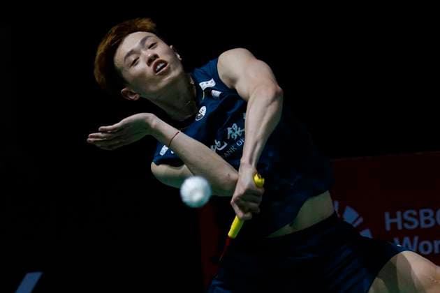 Sport Themen der Woche KW09 01.03.2024, Badminton, Yonex German Open 2024, Muelheim an der Ruhr Germany, Westenergie Sporthalle in Mülheim MS Rasmus GEMKE (DEN) - LIN Chun-Yi (TPE) Herren Einzel Mülheim an der Ruhr (GER) NRW Deutschland *** 01 03 2024, Badminton, Yonex German Open 2024, Muelheim an der Ruhr Germany, Westenergie Sporthalle in Mülheim MS Rasmus GEMKE DEN LIN Chun Yi TPE Mens Singles Mülheim an der Ruhr GER NRW Germany 20240301173052-1