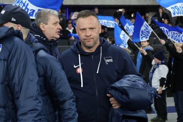 DEU, DFL, 2. FBL, Hertha BSC vs. Holstein Kiel, 01.03.2024, Berliner Olympiastadion, Berlin, DEU, DFL, 2. FBL, Hertha BSC vs. Holstein Kiel, im Bild Cheftrainer Pal Dardai (Hertha BSC Berlin) DFL - regulations prohibit any use of Photographs as image sequences and or quasi-video Foto: Juergen Engler nordphoto GmbH