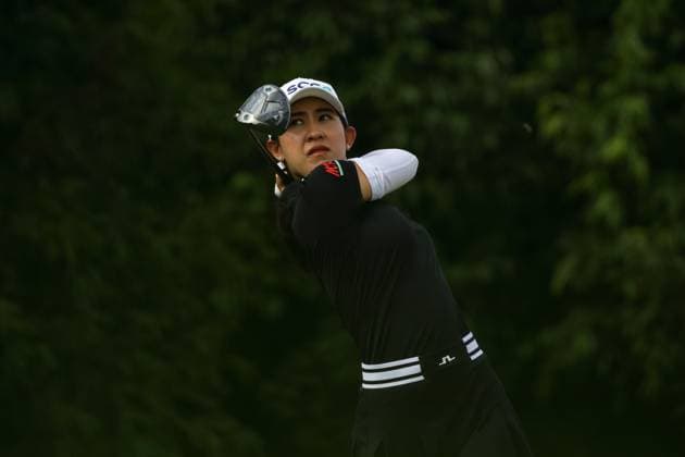 HSBC Women s World Championship, WM, Weltmeisterschaft - Round Three Pajaree Anannarukarn of Thailand is in action during round three of the HSBC Women s World Championship at Sentosa Golf Club in Singapore, on March 2, 2024. Singapore Singapore  Copyright: xSuhaimixAbdullahx originalFilename:abdullah-notitle240302_npAdX.jpg