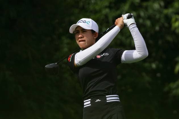 HSBC Women s World Championship, WM, Weltmeisterschaft - Round Three Pajaree Anannarukarn of Thailand is in action during round three of the HSBC Women s World Championship at Sentosa Golf Club in Singapore, on March 2, 2024. Singapore Singapore  Copyright: xSuhaimixAbdullahx originalFilename:abdullah-notitle240302_npQfn.jpg