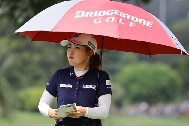 HSBC Women s World Championship, WM, Weltmeisterschaft - Round Three Ayaka Furue of Japan is in action during round three of the HSBC Women s World Championship at Sentosa Golf Club in Singapore, on March 2, 2024. Singapore Singapore  Copyright: xSuhaimixAbdullahx originalFilename:abdullah-notitle240302_np53R.jpg