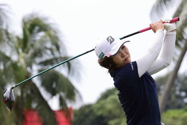 HSBC Women s World Championship, WM, Weltmeisterschaft - Round Three Ayaka Furue of Japan is in action during round three of the HSBC Women s World Championship at Sentosa Golf Club in Singapore, on March 2, 2024. Singapore Singapore  Copyright: xSuhaimixAbdullahx originalFilename:abdullah-notitle240302_npLU7.jpg