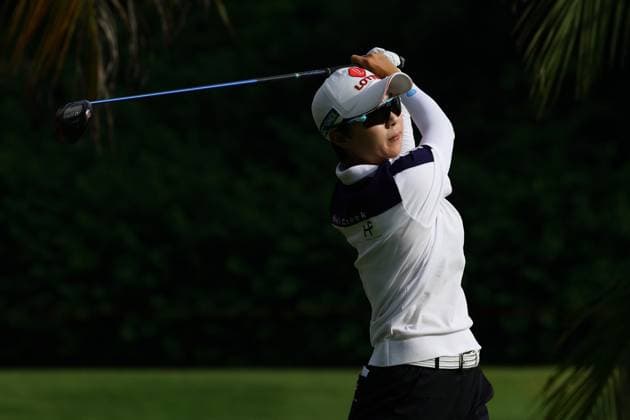 HSBC Women s World Championship, WM, Weltmeisterschaft - Round Three Hyo Joo Kim of South Korea is in action during round three of the HSBC Women s World Championship at Sentosa Golf Club in Singapore, on March 2, 2024. Singapore Singapore  Copyright: xSuhaimixAbdullahx originalFilename:abdullah-notitle240302_npQpX.jpg