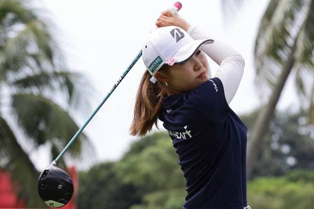 HSBC Women s World Championship, WM, Weltmeisterschaft - Round Three Ayaka Furue of Japan is in action during round three of the HSBC Women s World Championship at Sentosa Golf Club in Singapore, on March 2, 2024. Singapore Singapore  Copyright: xSuhaimixAbdullahx originalFilename:abdullah-notitle240302_npsBM.jpg