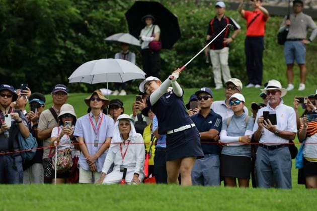 HSBC Women s World Championship, WM, Weltmeisterschaft - Round Three Ayaka Furue of Japan is in action during round three of the HSBC Women s World Championship at Sentosa Golf Club in Singapore, on March 2, 2024. Singapore Singapore  Copyright: xSuhaimixAbdullahx originalFilename:abdullah-notitle240302_npVno.jpg