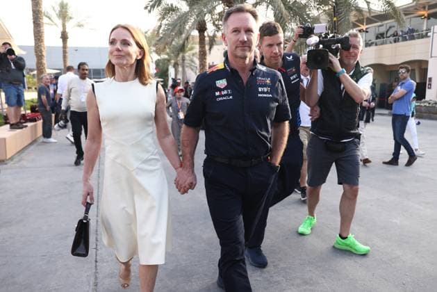 Geri Halliwell And Christian Horner At F1 Bahrain Grand Prix 2024 Geri Halliwell and Christian Horner ahead of the Formula 1 Bahrain Grand Prix at Sakhir Circuit in Sakhir, Bahrain on March 2, 2023. Sakhir Bahrain  Copyright: xJakubxPorzyckix originalFilename:porzycki-gerihall240302_np16v.jpg