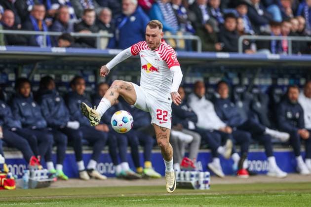 02.03.2024, Fussball, 1. Bundesliga, 24. Spieltag, Saison 2023 2024, VfL Bochum - RB Leipzig, David Raum (RB Leipzig) Bochum Vonovia Ruhrstadion NRW Deutschland xRHR-FOTO TRx Copyright: RHR-FOTOx RHR-FOTO TR