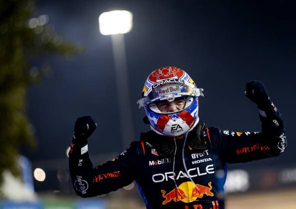BAHRAIN - Max Verstappen (Red Bull Racing) wins the Bahrain Grand Prix. ANP REMKO DE WAAL Race 2024 2025 xVIxANPxSportx xxANPxIVx 492623798 originalFilename: 492623798.jpg