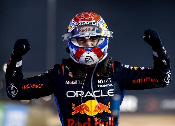 BAHRAIN - Max Verstappen (Red Bull Racing) wins the Bahrain Grand Prix. ANP REMKO DE WAAL Race 2024 2025 xVIxANPxSportx xxANPxIVx 492623901 originalFilename: 492623901.jpg