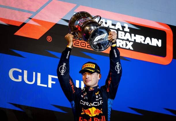 BAHRAIN - Max Verstappen (Red Bull Racing) wins the Bahrain Grand Prix. ANP REMKO DE WAAL Race 2024 2025 xVIxANPxSportx xxANPxIVx 492626095 originalFilename: 492626095.jpg