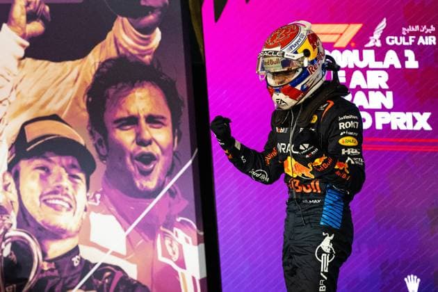 Sieg für Max Verstappen (NED, Oracle Red Bull Racing 1) BHR, Formel 1 Rennen, Bahrain International Circuit, 02.03.24 BHR, Formel 1 Rennen, Bahrain International Circuit, 02.03.24 Manama