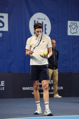 Arthur RINDERKNECH lors du Play In Challenger Lille 2024 ATP, Tennis Herren Challenger Tour, le 2 mars 2024 TENNIS : PLAY IN CHALLENGER LILLE 02 03 2024 LaurentSanson Panoramic 