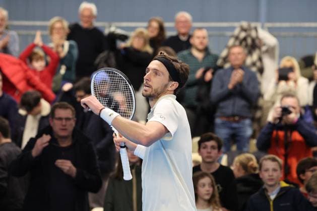 Arthur RINDERKNECH lors du Play In Challenger Lille 2024 ATP, Tennis Herren Challenger Tour, le 2 mars 2024 TENNIS : PLAY IN CHALLENGER LILLE 02 03 2024 LaurentSanson Panoramic 