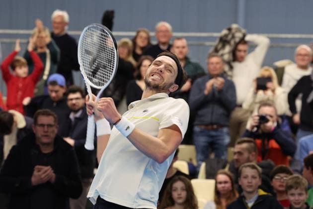 Arthur RINDERKNECH lors du Play In Challenger Lille 2024 ATP, Tennis Herren Challenger Tour, le 2 mars 2024 TENNIS : PLAY IN CHALLENGER LILLE 02 03 2024 LaurentSanson Panoramic 