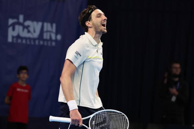 Arthur RINDERKNECH lors du Play In Challenger Lille 2024 ATP, Tennis Herren Challenger Tour, le 2 mars 2024 TENNIS : PLAY IN CHALLENGER LILLE 02 03 2024 LaurentSanson Panoramic 