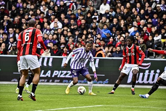 Yann Gboho (tfc) FOOTBALL : Toulouse vs Nice - 24eme Journee de Ligue1 UBEREATS - Toulouse - 03 03 2024 ThierryBreton Panoramic 