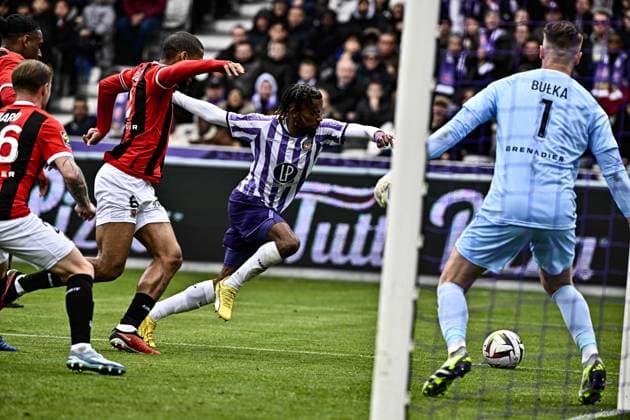 Yann Gboho (tfc) FOOTBALL : Toulouse vs Nice - 24eme Journee de Ligue1 UBEREATS - Toulouse - 03 03 2024 ThierryBreton Panoramic 