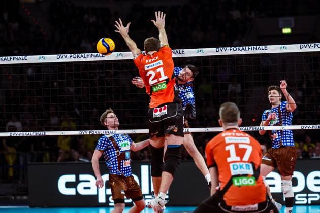 DVV-Pokal Finale 2024; Volleys Herrsching - BR Volleys; 03.03.2024 DVV-Pokal Finale 2024; Volleys Herrsching - BR Volleys; 03.03.2024 Copyright: xBEAUTIFULxSPORTS NicolxMarschallx