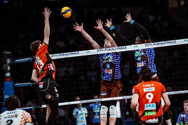 DVV-Pokal Finale 2024; Volleys Herrsching - BR Volleys; 03.03.2024 DVV-Pokal Finale 2024; Volleys Herrsching - BR Volleys; 03.03.2024 Copyright: xBEAUTIFULxSPORTS NicolxMarschallx
