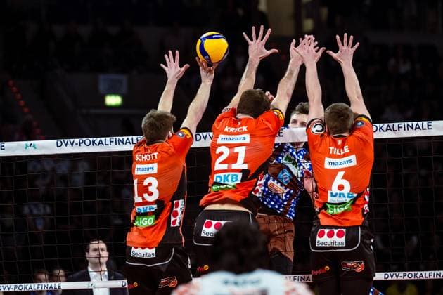 DVV-Pokal Finale 2024; Volleys Herrsching - BR Volleys; 03.03.2024 DVV-Pokal Finale 2024; Volleys Herrsching - BR Volleys; 03.03.2024 Copyright: xBEAUTIFULxSPORTS NicolxMarschallx