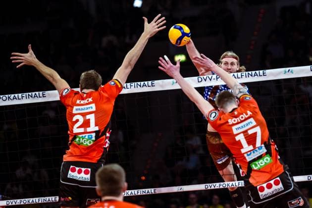 DVV-Pokal Finale 2024; Volleys Herrsching - BR Volleys; 03.03.2024 DVV-Pokal Finale 2024; Volleys Herrsching - BR Volleys; 03.03.2024 Copyright: xBEAUTIFULxSPORTS NicolxMarschallx