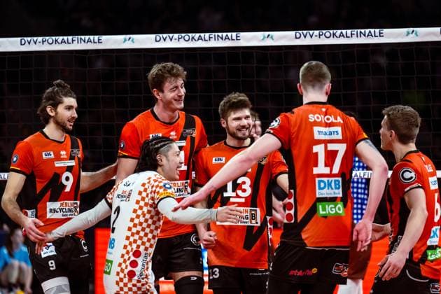 DVV-Pokal Finale 2024; Volleys Herrsching - BR Volleys; 03.03.2024 DVV-Pokal Finale 2024; Volleys Herrsching - BR Volleys; 03.03.2024 Copyright: xBEAUTIFULxSPORTS NicolxMarschallx