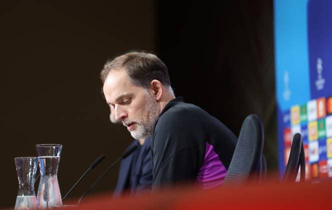 München, Deutschland 04. März 2024: Fussball, Herren, Bundesliga, Saison 2023 2024, FC Bayern München, Pressekonferenz Hier im Bild Thomas Tuchel, Trainer (FC Bayern München) auf der Pressekonferenz