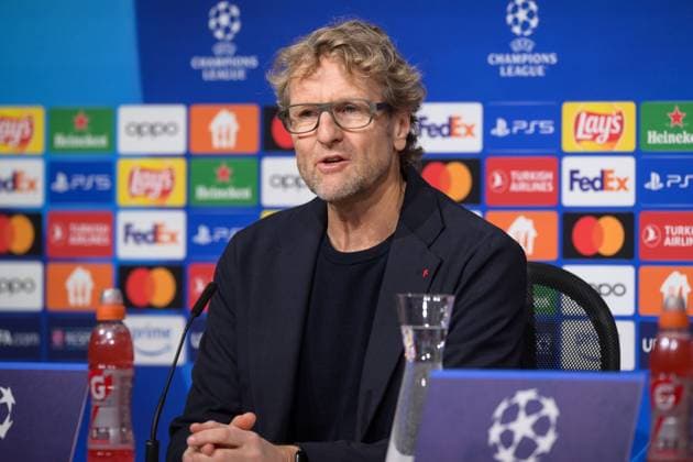 Fußball, UEFA Championsleague, 20240304, Pressekonferenz FC Bayern München - SS Lazio Rom. Im Bild Pressesprecher des FC Bayern München Dieter NICKLES spricht. München Allianz Arena Bayern Deutschland Copyright: Passion2Press MarkusxFischerx
