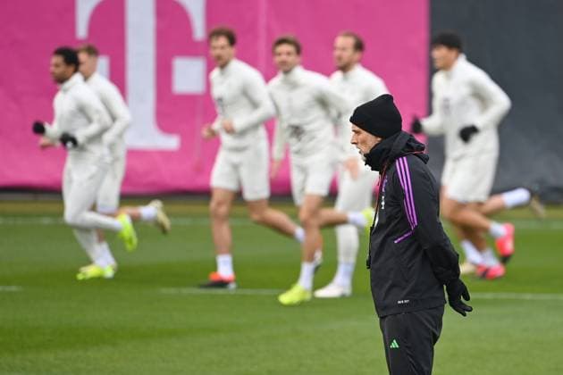 Sport Bilder des Tages Trainer Thomas TUCHEL (Bayern Muenchen), Fussball Champions League ABSCHLUSSTRAINING vor Achtelfinal Rueckspiel FC Bayern Muenchen-Lazio Rom am 04.03.2024