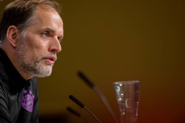 Fußball, UEFA Championsleague, 20240304, Pressekonferenz FC Bayern München - SS Lazio Rom. Im Bild Trainer des FC Bayern München Thomas TUCHEL spricht. München Allianz Arena Bayern Deutschland Copyright: Passion2Press MarkusxFischerx