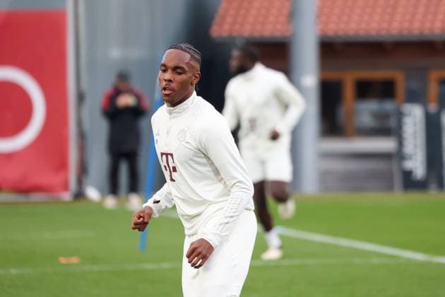 Mathys Tel (FC Bayern Muenchen, 39), Abschlusstraining. FC Bayern Muenchen, Fussball, UEFA Champions League, Achtelfinale Rueckspiel, Saison 23 24, 04.03.2024, Abschlusstraining. FC Bayern Muenchen, Fussball, UEFA Champions League, Achtelfinale Rueckspiel, Saison 23 24, 04.03.2024 Muenchen Copyright: xEibner-Pressefoto JennixMaulx EP_JML