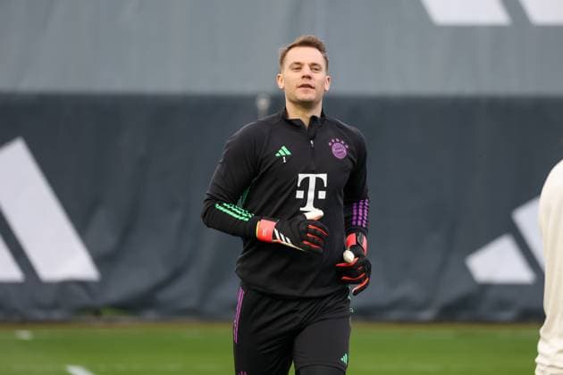 Manuel Neuer (FC Bayern Muenchen, 01), Abschlusstraining. FC Bayern Muenchen, Fussball, UEFA Champions League, Achtelfinale Rueckspiel, Saison 23 24, 04.03.2024, Abschlusstraining. FC Bayern Muenchen, Fussball, UEFA Champions League, Achtelfinale Rueckspiel, Saison 23 24, 04.03.2024 Muenchen Copyright: xEibner-Pressefoto JennixMaulx EP_JML