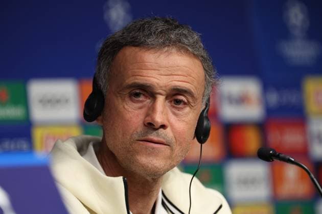 REAL SOCIEDAD - PSG PHOTOPQR LE PARISIEN Le Parisien Arnaud Journois ; SAINT SEBASTIEN ; 04 03 2024 ; FOOTBALL , 04 03 2024 LIGUE DES CHAMPIONS UEFA , 8E DE FINALE RETOUR , SAINT SABASTIEN ( ESPAGNE ) , STADE ANOETA REALE ARENA REAL SOCIEDAD - PARIS SG LUIS ENRIQUE ENTRAINEUR DU PSG PHOTO LE PARISIEN ARNAUD JOURNOIS March 4th 2024 Real Sociedad press conference, PK, Pressekonferenz before their UEFA champions cup match against -PSG SAINT SEBASTIEN 75 France  Copyright: xPHOTOPQR LExPARISIEN MAXPPPxLexParisienx xArnaudxJournoisx 20240304LPA2551 20240304LPA2551
