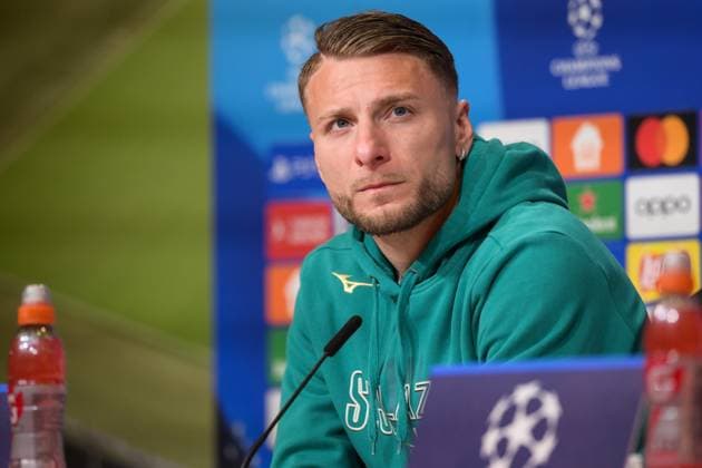 Fußball, UEFA Championsleague, 20240304, Pressekonferenz FC Bayern München - SS Lazio Rom. Im Bild Ciro IMMOBILE (SS Lazio Rom, 17). München Allianz Arena Bayern Deutschland Copyright: Passion2Press MarkusxFischerx
