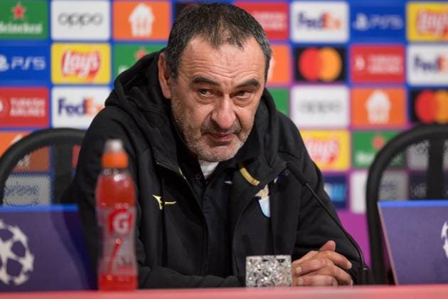 Fußball, UEFA Championsleague, 20240304, Pressekonferenz FC Bayern München - SS Lazio Rom. Im Bild Trainer der SS Lazio Rom Maurizio SARRI. München Allianz Arena Bayern Deutschland Copyright: Passion2Press MarkusxFischerx