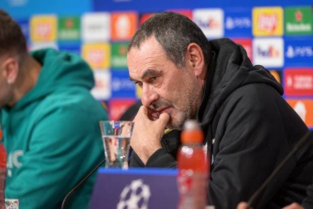 Fußball, UEFA Championsleague, 20240304, Pressekonferenz FC Bayern München - SS Lazio Rom. Im Bild Trainer der SS Lazio Rom Maurizio SARRI. München Allianz Arena Bayern Deutschland Copyright: Passion2Press MarkusxFischerx
