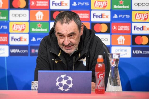 Fußball, UEFA Championsleague, 20240304, Pressekonferenz FC Bayern München - SS Lazio Rom. Im Bild Trainer der SS Lazio Rom Maurizio SARRI. München Allianz Arena Bayern Deutschland Copyright: Passion2Press MarkusxFischerx